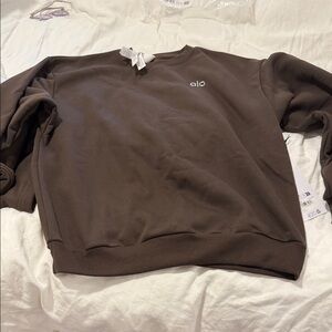 ALO Yoga  Chocolate Crewneck Sweater